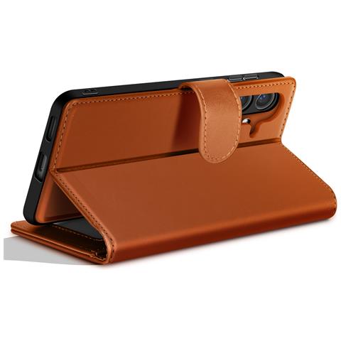 Custodia Per Samsung Galaxy S24 Con Cover Rimovibile, Marrone - Foto 5