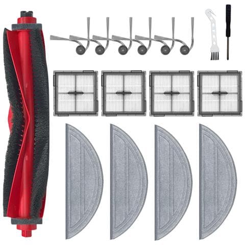 Kit Di 17 Accessori Per Aspirapolvere Compatibile Con Roborock Q10 S5+ - Spazzola Principale, Filtri, Panni & Spazzole Laterali - Foto 1