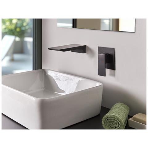 Rubinetto Miscelatore Da Parete Per Lavabo Karuay Ottone Nero - Foto 1