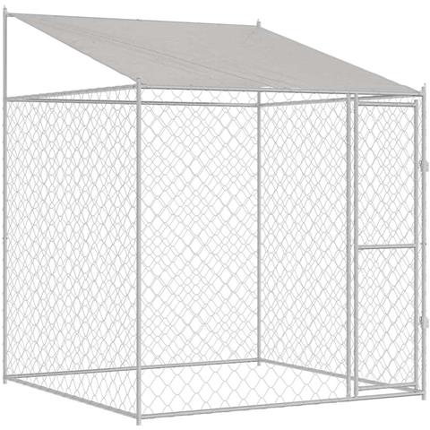 Gabbia per cani 200 x 200 x 258 cm Acciaio e PE - Foto 1
