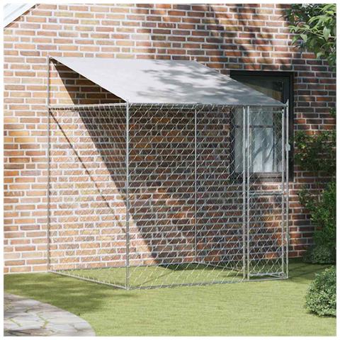 Gabbia per cani 200 x 200 x 258 cm Acciaio e PE - Foto 2