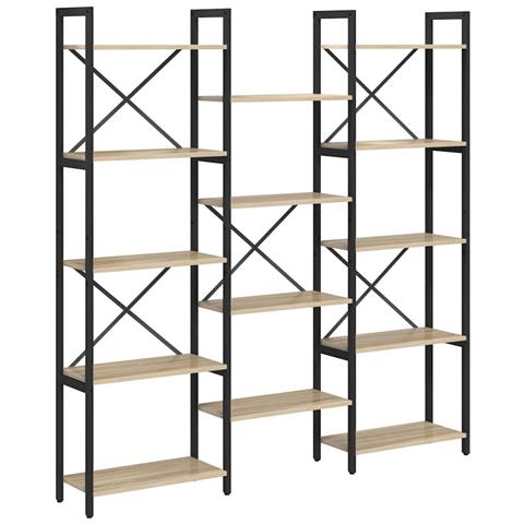 Libreria rovere sonoma 156 x 25 x 167.5 cm Legno multistrato - Foto 1