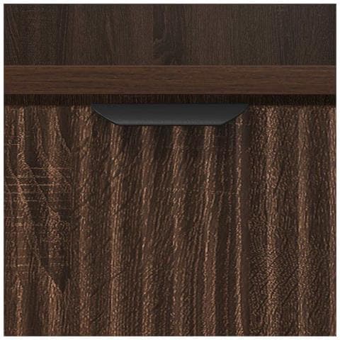 Comodino Rovere marrone 49 x 36 x 61 cm Legno multistrato - Foto 9