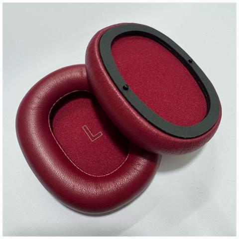 Cuscinetti Auricolari Di Ricambio Compatibili Con Cuffie Bang & Olufsen Beoplay H95 - Pelle Di Pecora Premium Red - Foto 2