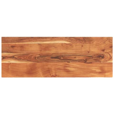 Piano Tavolo 140x50x3,8 cm Rettangolare Legno Massello Acacia - Foto 1