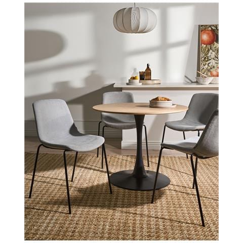 Set Di 4 Sedie Da Pranzo Tiller Grigio - Foto 1