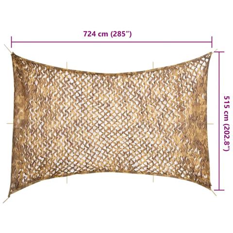 Rete Mimetica con Custodia di Conservazione 724x515 cm Sabbia - Foto 7