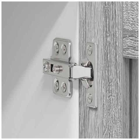 Armadio pensile Riga Grigio Sonoma e Bianco 80 x 31 x 40 cm - Foto 9
