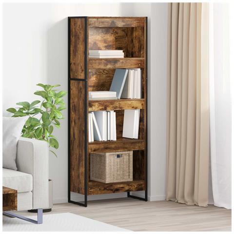 Armadio per Libri Quercia Fumosa 80 x 30 x 155 cm - Foto 2