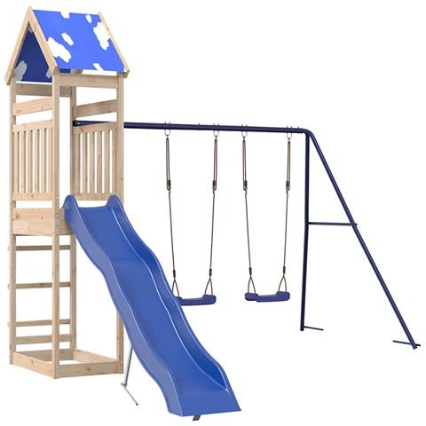Set da Gioco da Esterno in Legno Massello di Pino - Foto 1