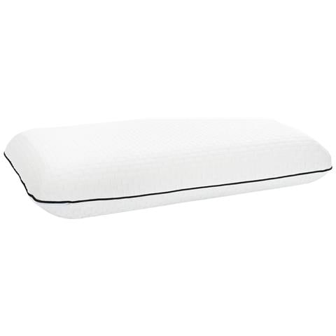 Cuscino da Letto Tinta unita Bianco 60 x 40 x 10 cm Schiuma Gel - Foto 1