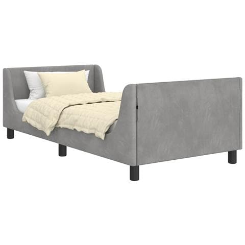Struttura letto bambini con testata Grigio chiaro 90 x 200 cm - Foto 1