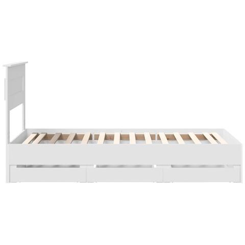 Struttura del letto Bianco 100 x 200 cm Legno Ingegnerizzato - Foto 9