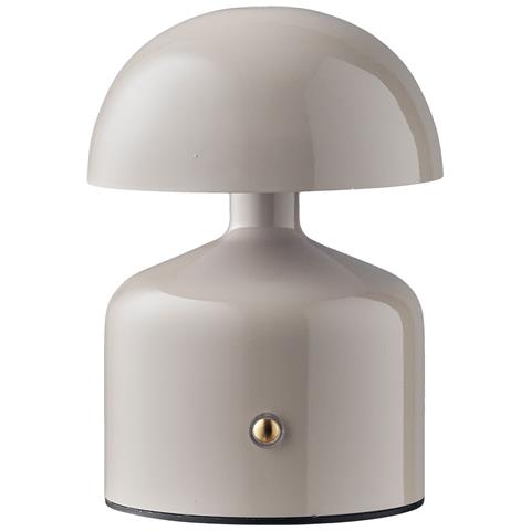 Aulla Lampada Da Tavolo Ricaricabile In Metallo Grigio - Foto 1