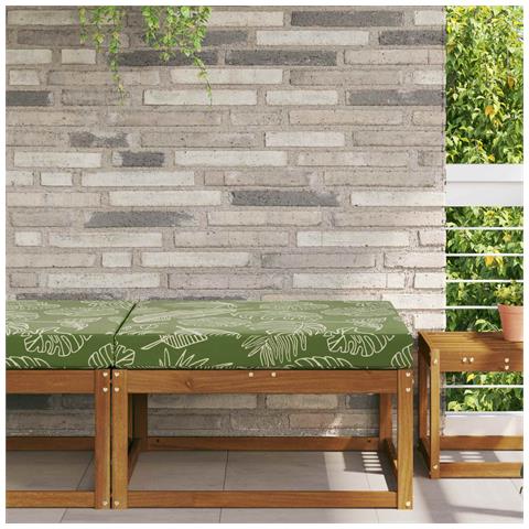 Cuscino per divano da esterno Design a foglia 80 x 80 x 8 cm - Foto 2