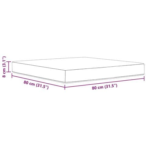 Cuscino per divano da esterno Design a foglia 80 x 80 x 8 cm - Foto 7