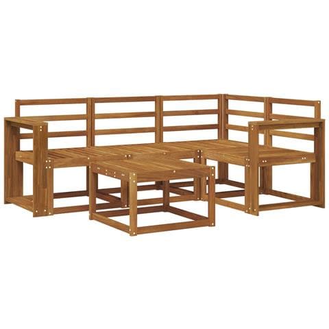 Set di divani da esterno 5 pcs Naturale - Foto 1