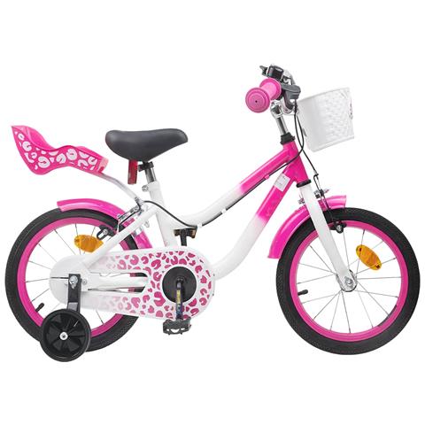 Bicicletta per Bambini 16 Pollici per bambini di 4-6 anni Rosa - Foto 1