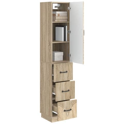 Set di armadi 2 pcs Rovere Sonoma 33 x 34,5 x 87 cm - Foto 2