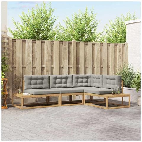 Set di divani da esterno Bianco 277,5 x 198,5 x 73 cm - Foto 2