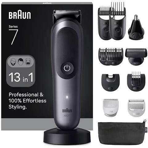 AIO7560 tagliacapelli Nero, Grigio 14 Ioni di Litio - Foto 1