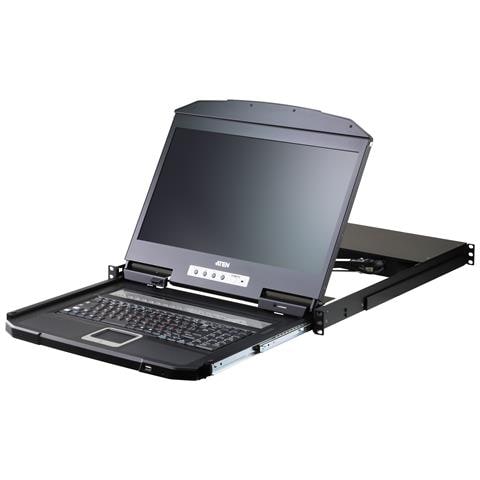 CL3116NX console a rack 47 cm (18.5") 1366 x 768 Pixel Metallo, Plastica Nero 1U - Foto 1
