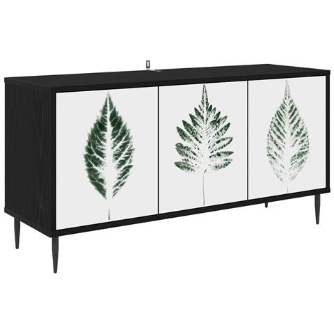 Mobile TV HANAU 102 x 33 x 51 cm Rovere Nero - Foto 1