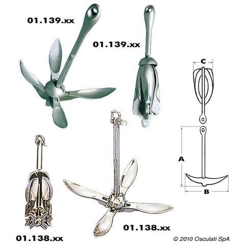 Ancora a ombrello inox 4 kg - Foto 1