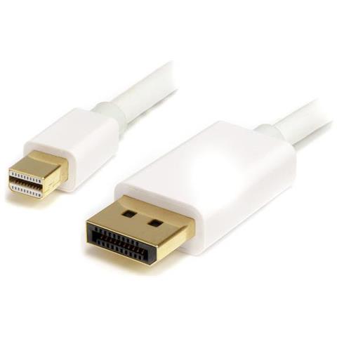 Cavo adattatore Mini DisplayPort 1.2 a DisplayPort 4k bianco da 2m - M / M - Foto 1