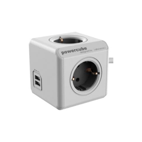 PowerCube Extended USB incl. 1,5 m cavo grigio Type F - Foto 2