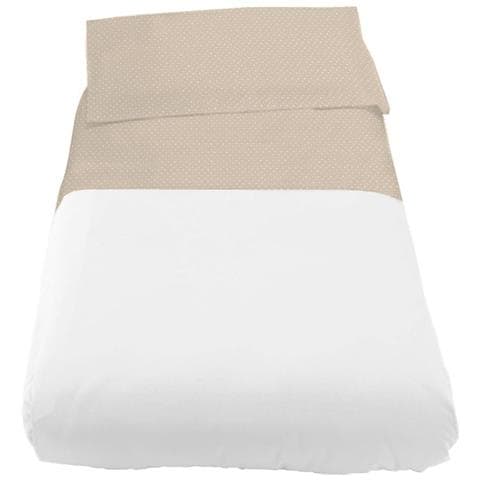 Lenzuolo Cordonetto Per Lettino E Culla Fantasia Pois Culla Beige - Foto 2