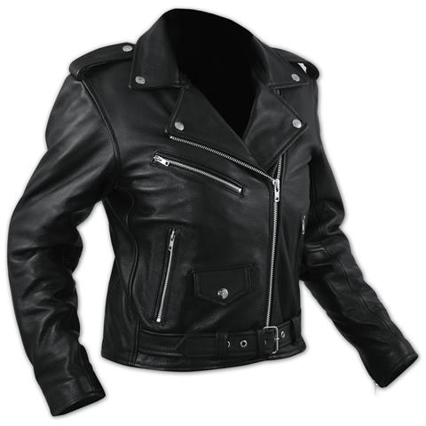 Giacca Chiodo Classico Donna Pelle Foderato Custom Vintage Stile Nero S - Foto 2