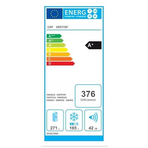 Frigorifero Americano Side By Side SB831BF Classe A+ Capacità 436 Litri Colore Argento  - Foto 3