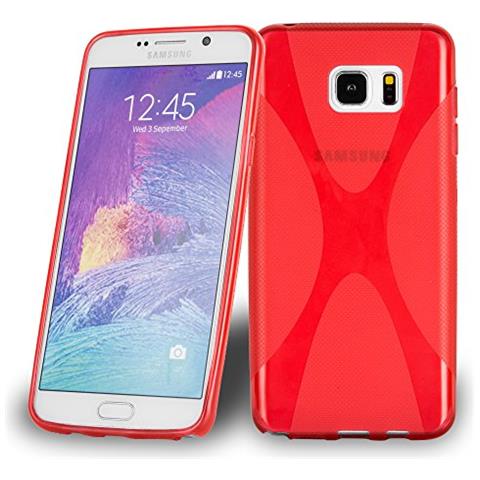 Custodia Compatibile Con Samsung Galaxy Note 5 In Rosso Cremisi - Coperchio Protettivo In Silicone Tpu Flessibile - Foto 1