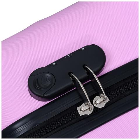 Trolley a Custodia Rigida Rosa ABS - Foto 7