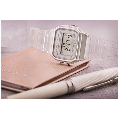 Digitale Orologio Casio Con Quarzo Donna Cinturino In Resina F-91ws-7ef - Foto 2