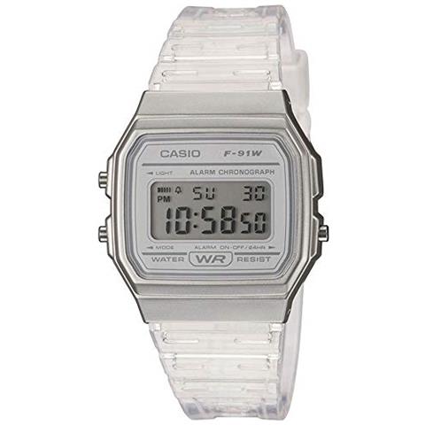 Digitale Orologio Casio Con Quarzo Donna Cinturino In Resina F-91ws-7ef - Foto 1
