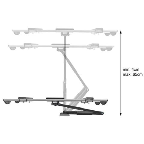 Supporto A Parete Per Monitor Tv 32-60"" Completamenti Mobili, Estensibili, Orientabili, Orientabili, Inclinabili, Girevoli, Ultrapiatti, Slimline-a-466-b - Foto 2