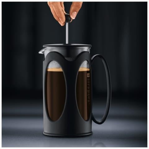 Caffettiera Kenya Capacità 1L 8 Tazze Colore Nero / Trasparente - Foto 5