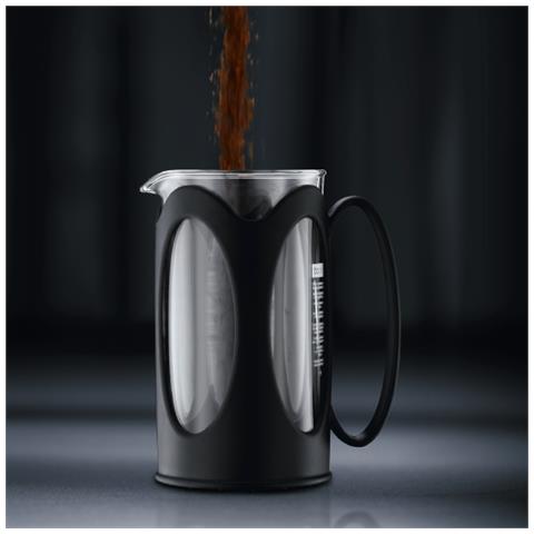 Caffettiera Kenya Capacità 1L 8 Tazze Colore Nero / Trasparente - Foto 2