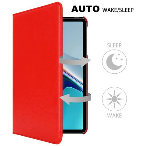 Cadorabo Custodia Per Tablet Compatibile Con Huawei Matepad 11 (10.95 Zoll) In Rosso Papavero - Coperchio Protettivo Senza Auto Wake Up, Con Funzione Stand E Chiusura A Fascia Elastica - Foto 2