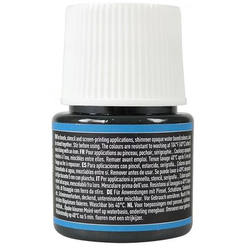 Pittura Tessile Setacolor Effetto Metallico Opaco - Nero - 45 Ml - Foto 1