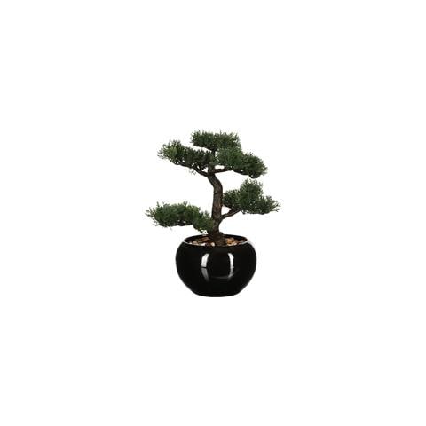 Pianta Bonsai Artificiale Con Vaso Verde - Foto 4