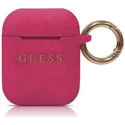 Silicone Airpod Cover Ring Printed Logo - Fuchsia (guaccsilglfu) - Foto 1