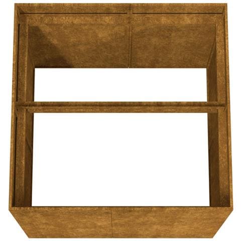 Fioriera 80x80x80 cm in Acciaio Corten - Foto 2