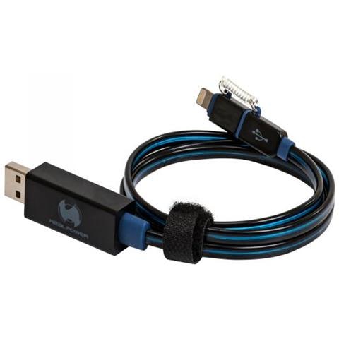 Usb A /lightning 0.75m 0,75 M Nero, Blu - Foto 1