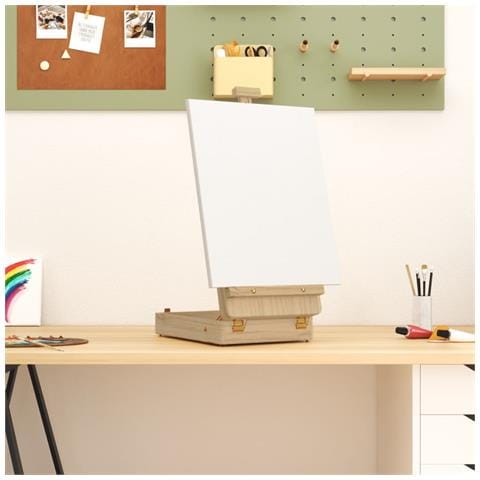 Cavalletto Da Tavolo 27x43x68 Cm In Legno Massello Di Pino - Foto 11