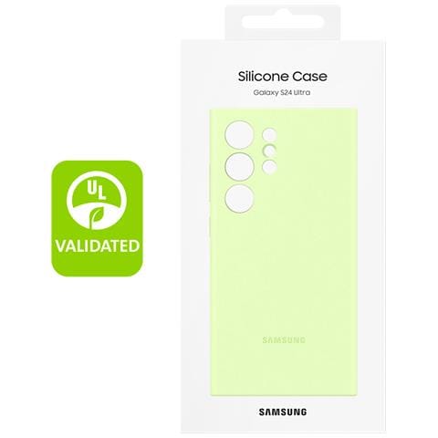 Cover Per Samsung S24 Ultra Soft-touch Silicone Case Originale, Verde Lime - Foto 5