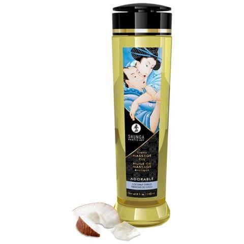 Olio Per Massaggio Erotico Coconut Thrills Adorable (240 Ml) - Foto 1
