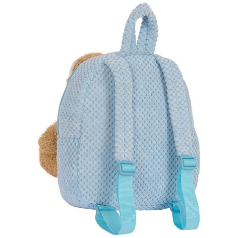 Zaino Per Bambini Orsetto Di Peluche Azzurro 23 X 27 X 7,5 Cm - Foto 2